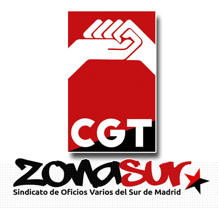 Logo oficial de CGT Zona Sur, Sindicato de Oficios Varios del Sur de Madrid